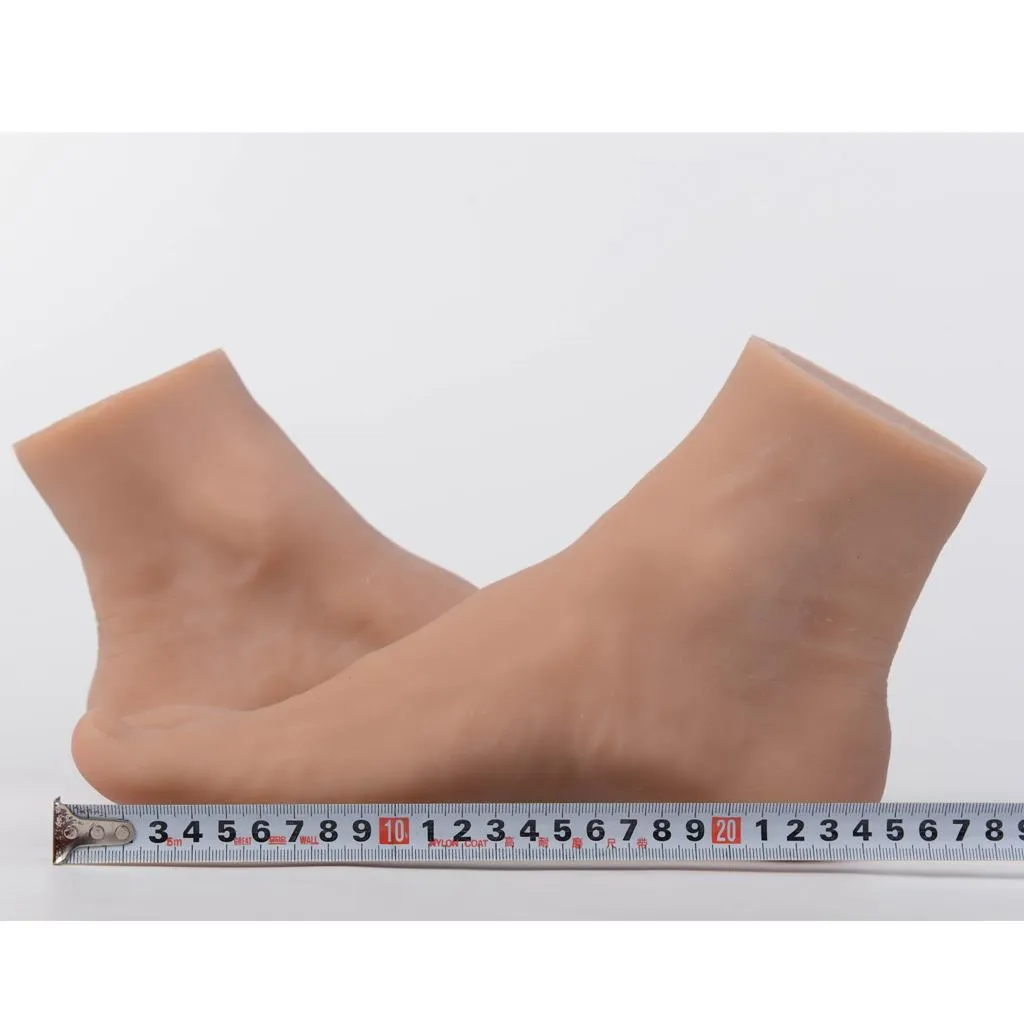 1 Pair Male Mannequin Foot Model For Sandal Shoes Socks Display Pedicure Practice