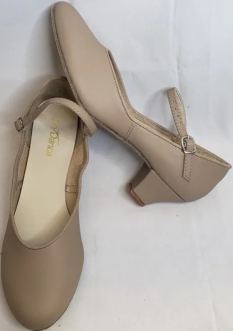 1.25" Meredith -- Mary Jane Ballroom Shoe -- Tan