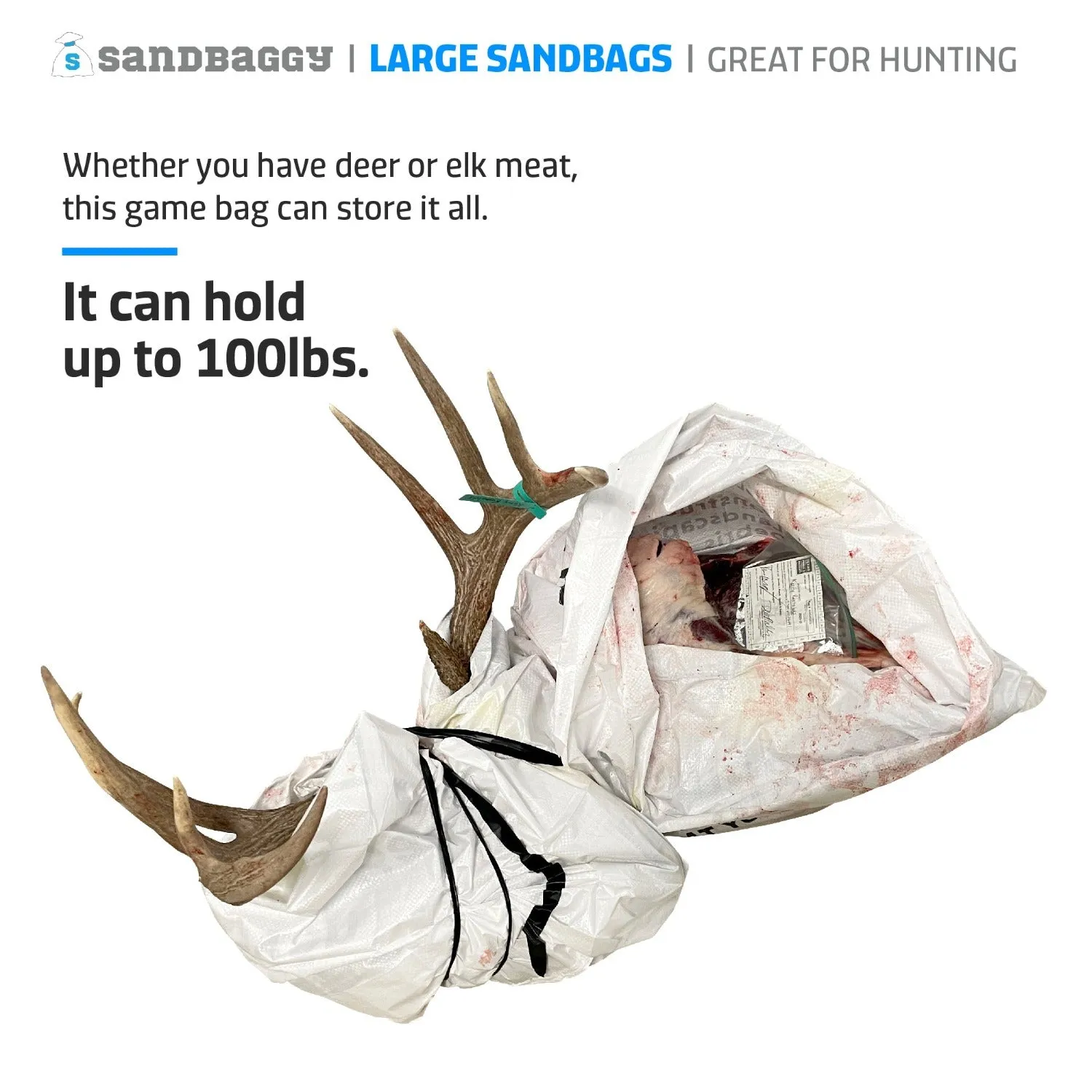 25" x 40" Large Sandbags (2X Thicker) - Empty, Reusable