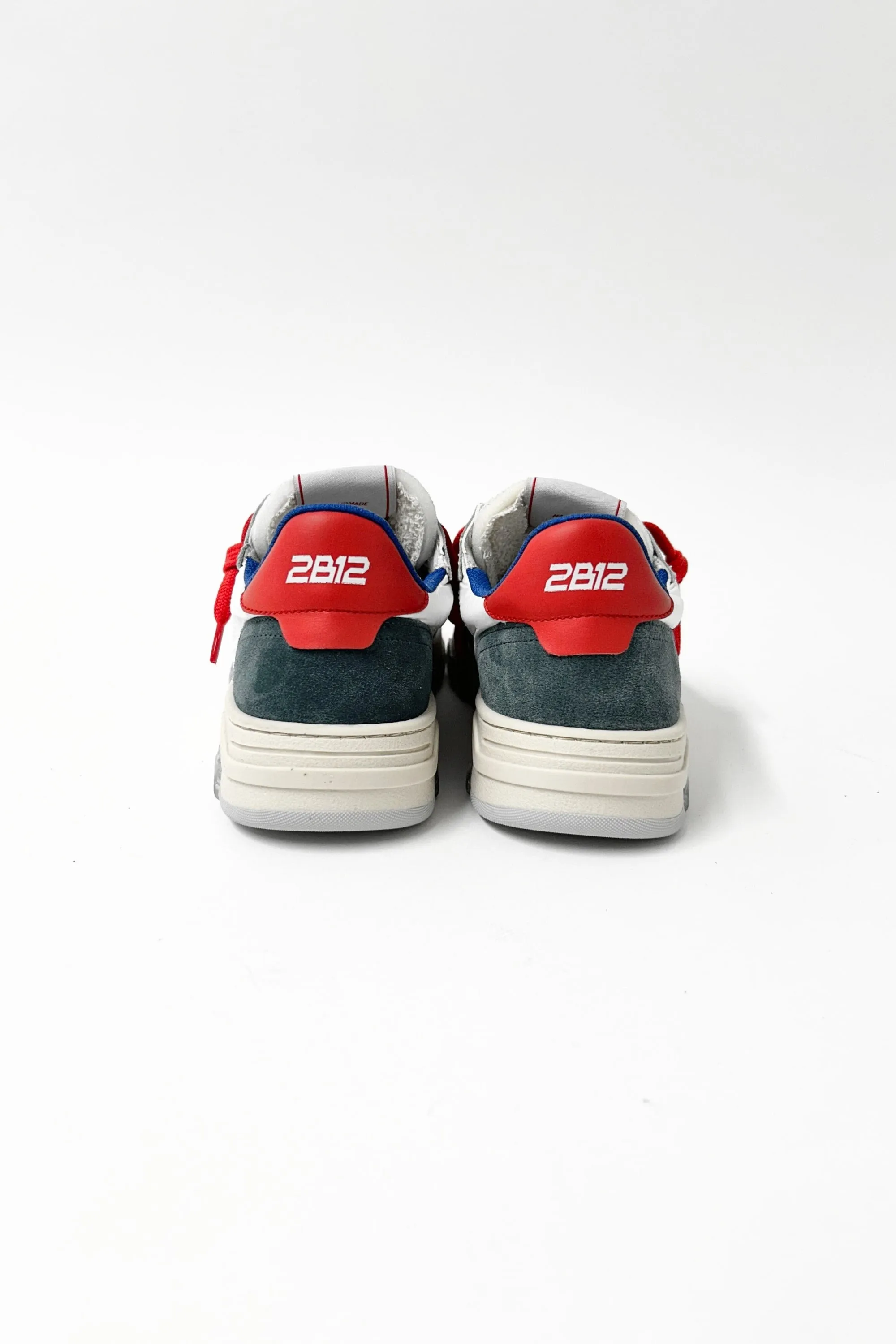 2b12 Sneakers Con Laccio Bianco Bambino