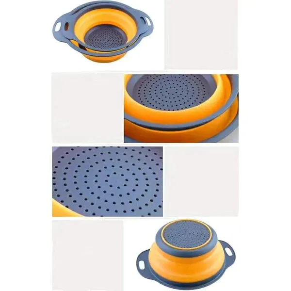 2Pcs Collapsible Strainer