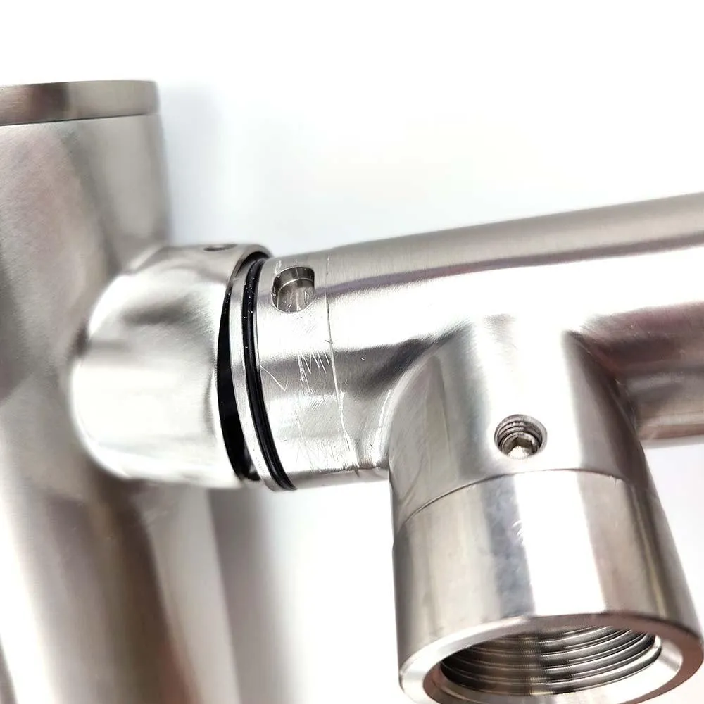 4 Tap - T-Bar Flooded Font - (Stainless Steel)