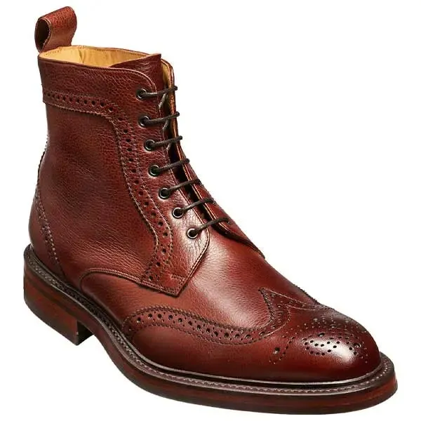 40% OFF BARKER Calder Boots - Mens - Cherry Grain - Size: UK 9