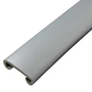 40mm x 8mm Plastic Handrail Capping White Alum 25m Coil