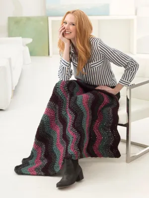 5 Ball Ripple Afghan (Crochet) - Version 3