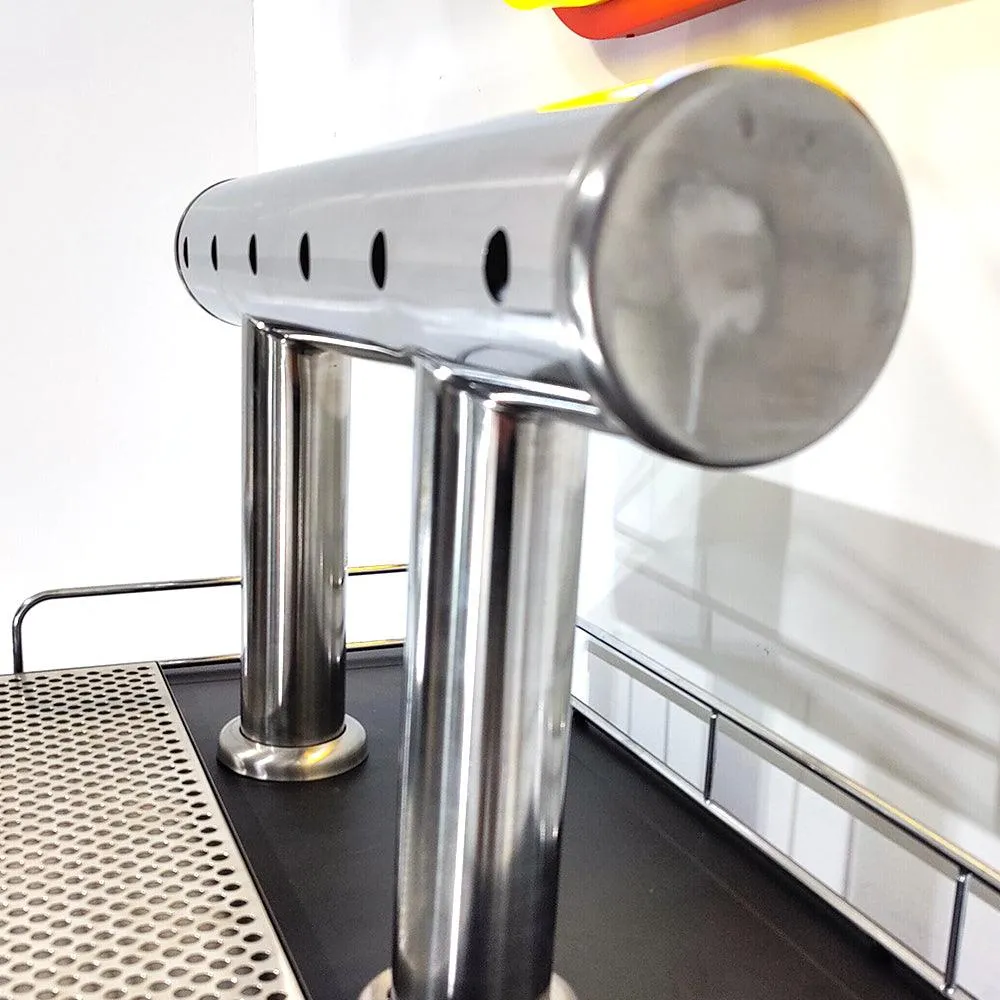 6 Tap TT Bar Brushed Stainless Font Only( Including Screws x 8; Dust Covers x 2; Font Seals x 2)