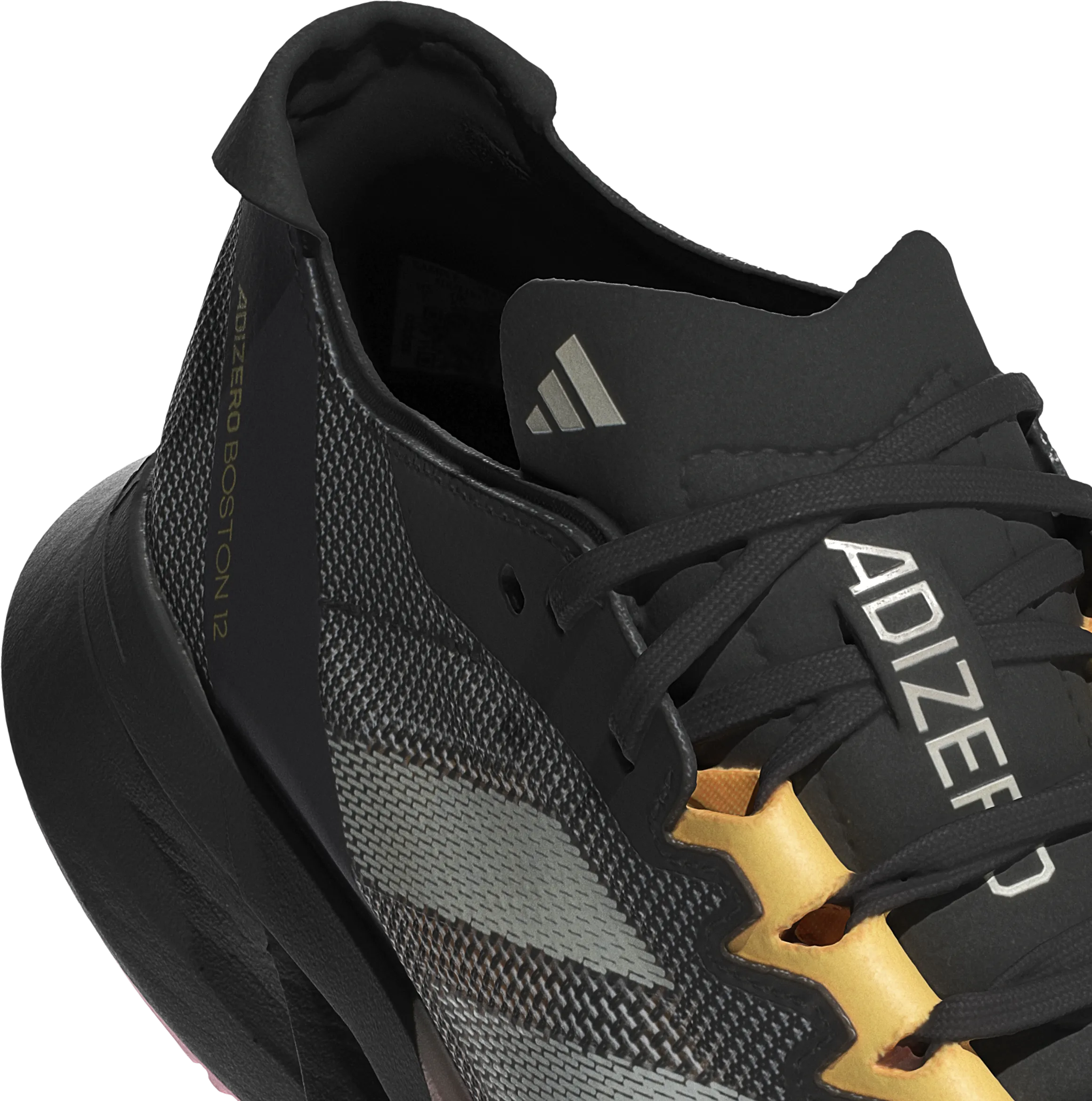 Adidas Adizero Boston 12 Men's - Black Zero Mettalic Spark