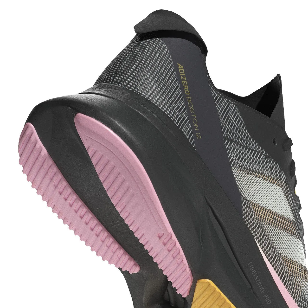 Adidas Adizero Boston 12 (Mens) - Core Black/Zero Metalic/Spark