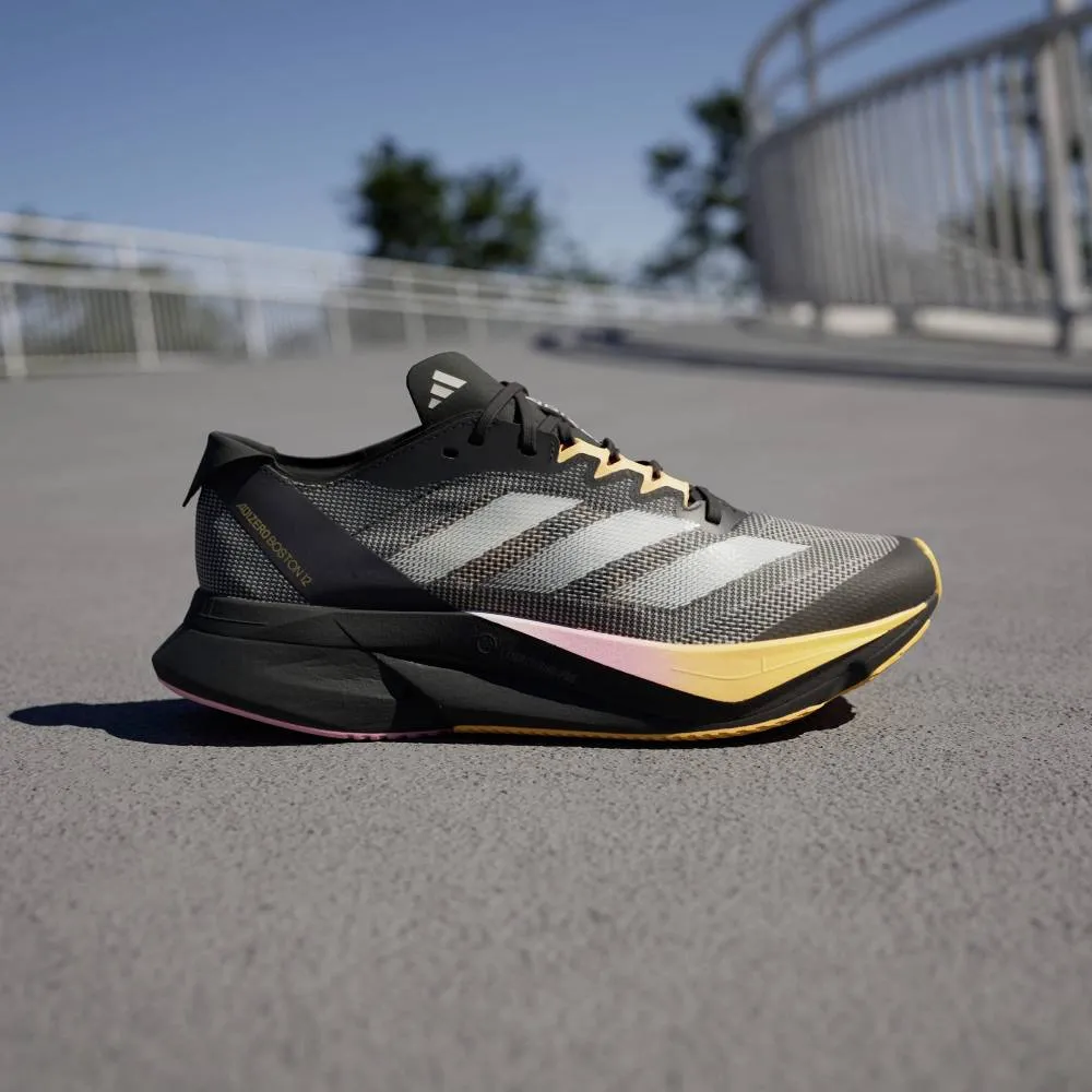 Adidas Adizero Boston 12 (Womens) - Core Black/Zero Metalic/Spark