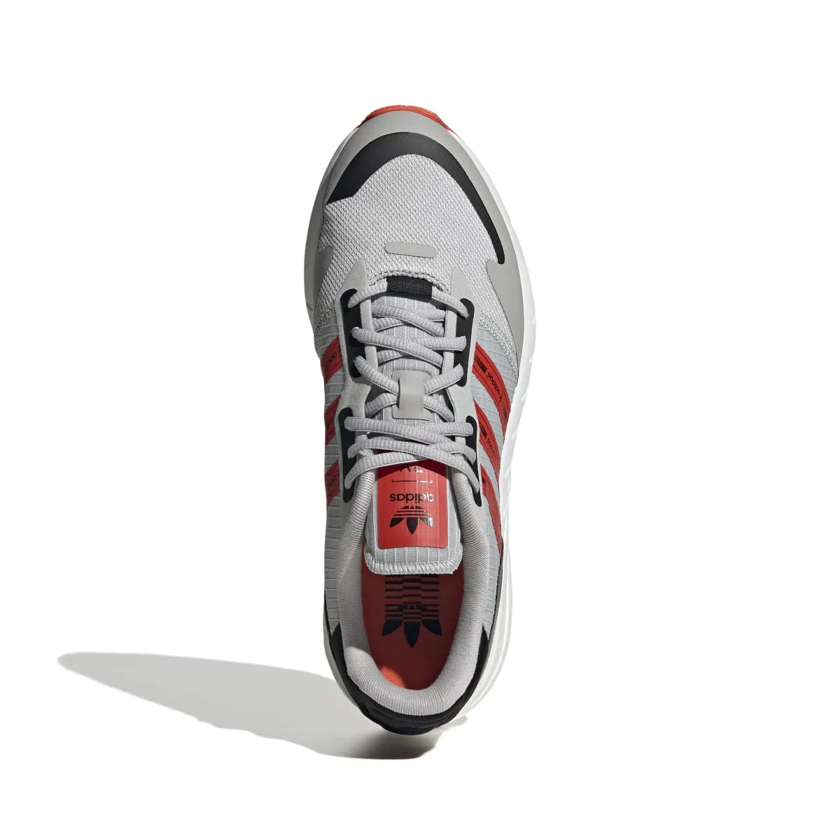 ADIDAS GZ9079 ZX 1K BOOST MN'S (Medium) Grey/Red/White Textile Running Shoes