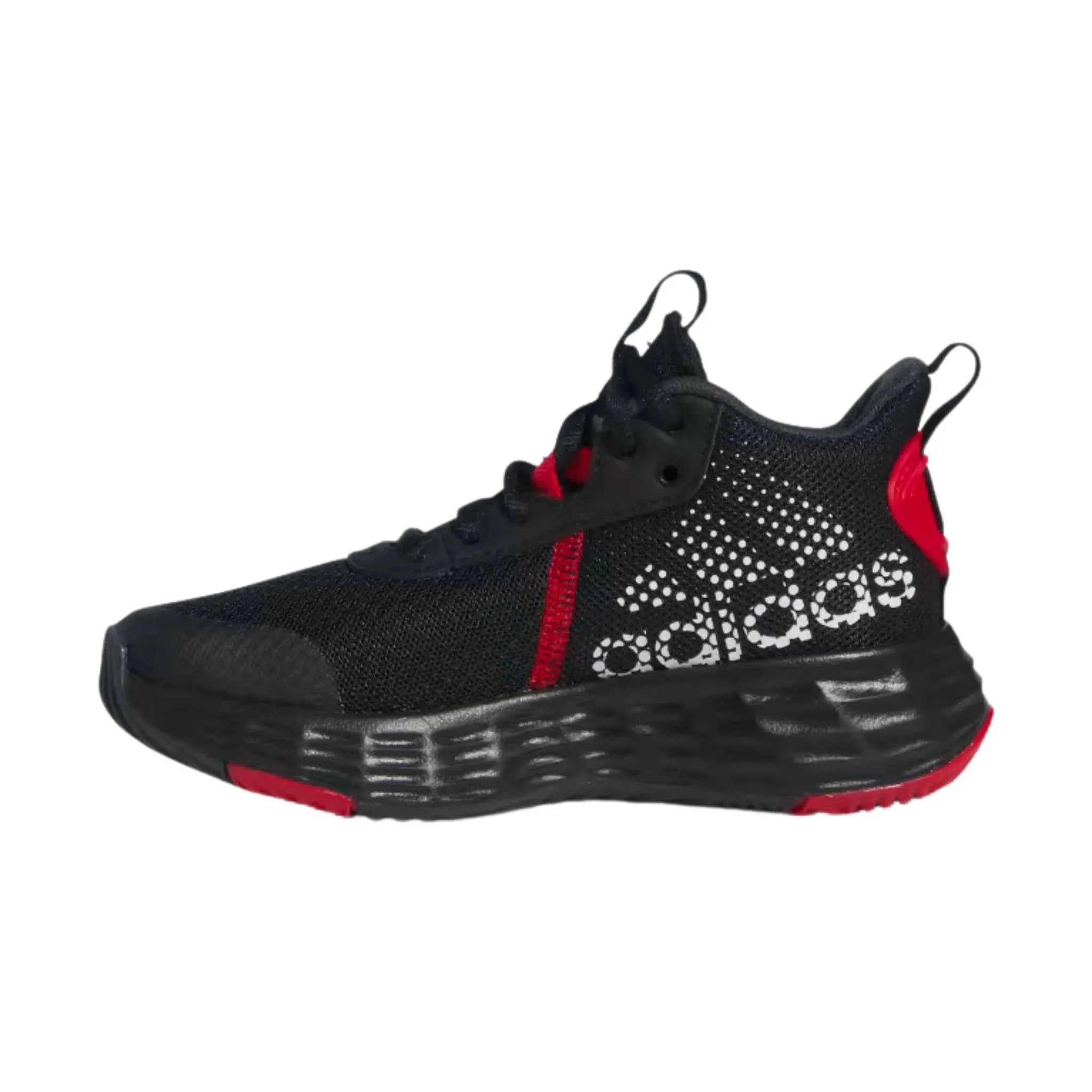 Adidas Kids' Own The Game Basketball Shoes - Black/White/Red