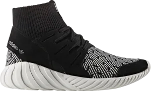 Adidas Tubular Doom Primeknit 'Black White' Sneakers, Black