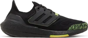 Adidas UltraBoost 22 'Black Solar Yellow' sneakers, black