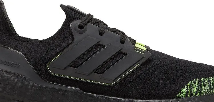 Adidas UltraBoost 22 'Black Solar Yellow' sneakers, black