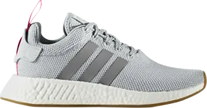 Adidas Wmns NMD_R2 'Grey Shock Pink' sneakers, gray