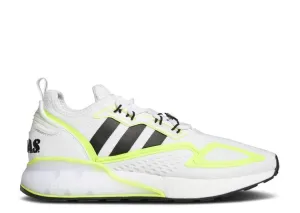 Adidas ZX 2K BOOST 'WHITE SOLAR YELLOW' sneakers, white