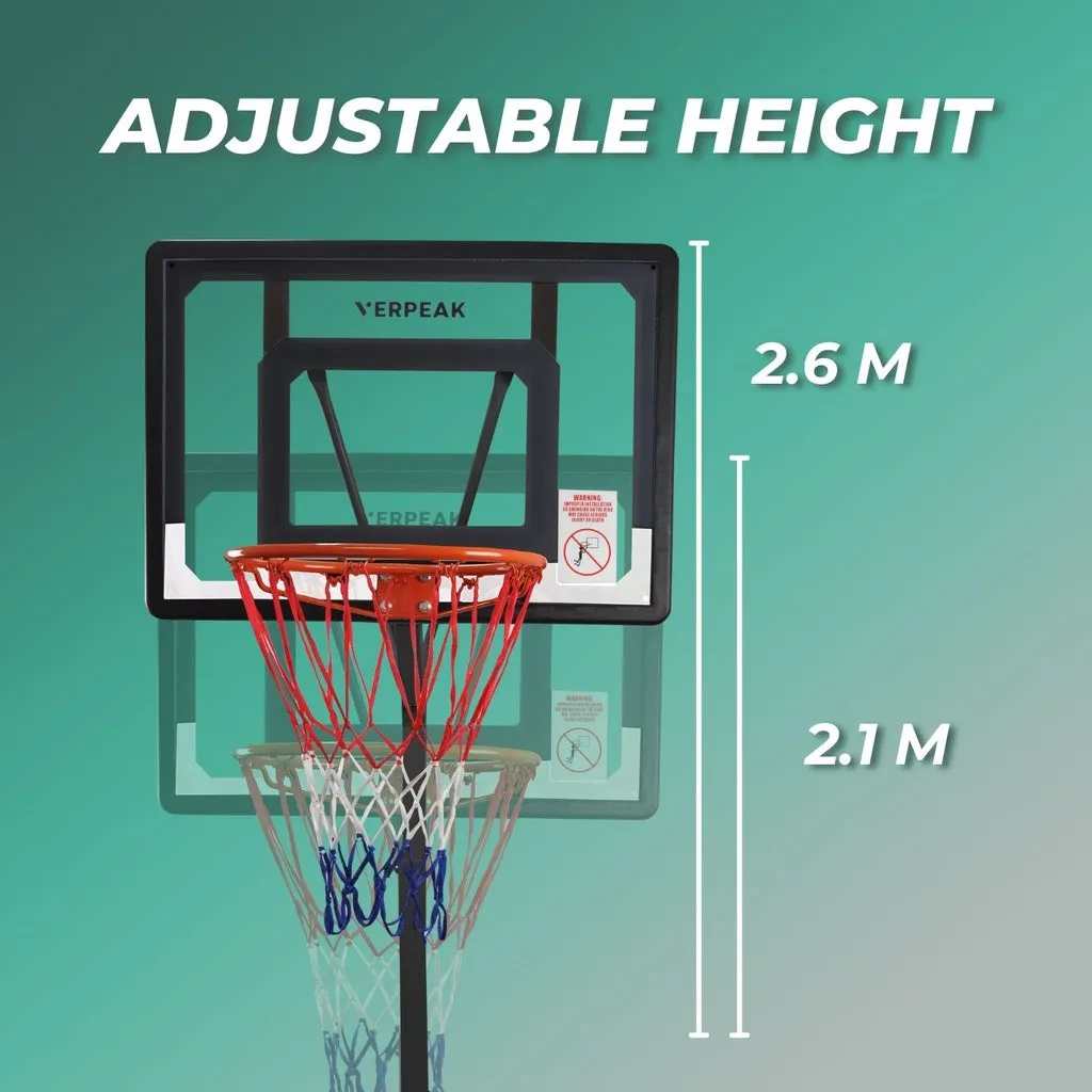 Adjustable Height Basketball Hoop Stand, Indoor/Outdoor - Verpeak