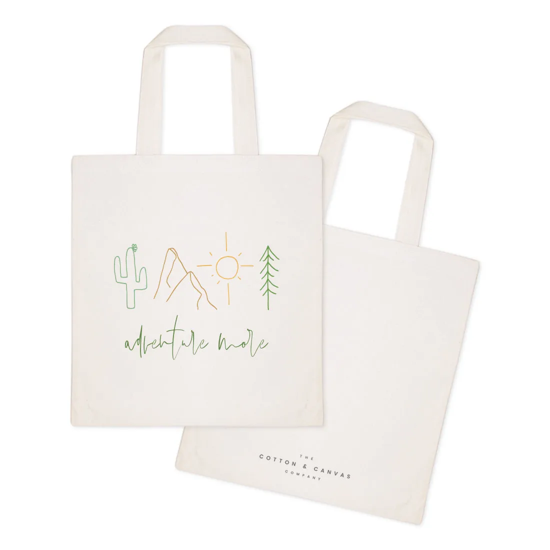 Adventure More Cotton Canvas Tote Bag by The Cotton & Canvas Co.