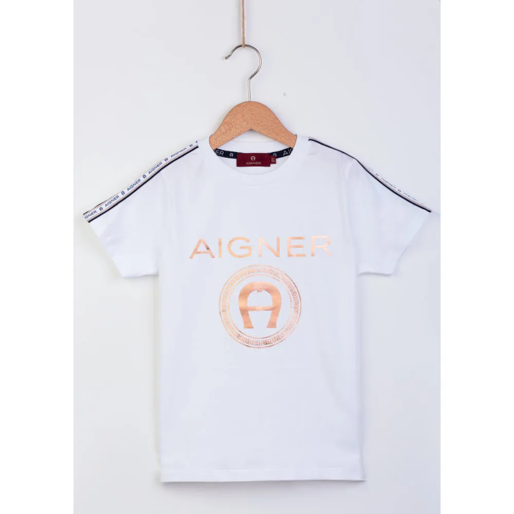 Aigner Kids Boy's Bright White T-Shirt