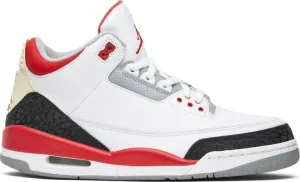 Air Jordan 3 Retro Fire Red 2007 sneakers, white