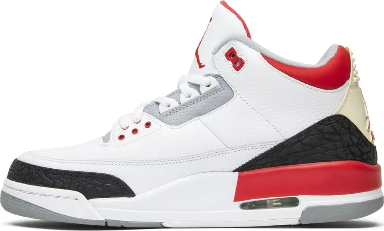 Air Jordan 3 Retro Fire Red 2007 sneakers, white