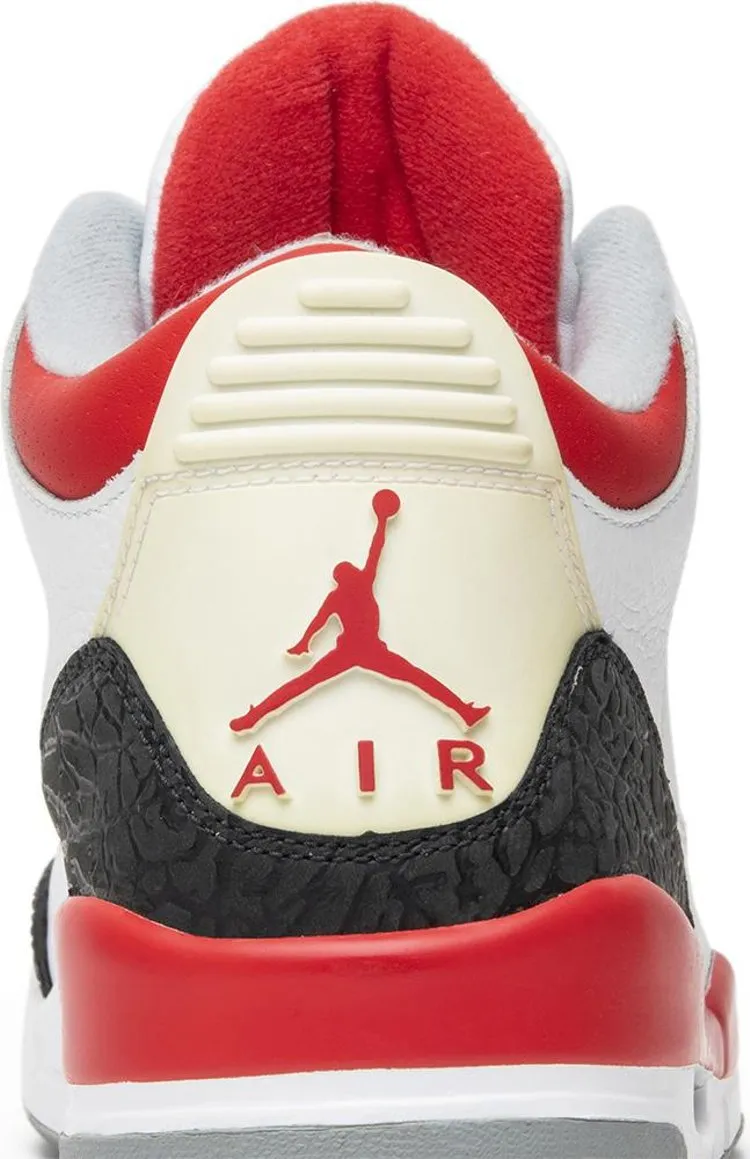 Air Jordan 3 Retro Fire Red 2007 sneakers, white