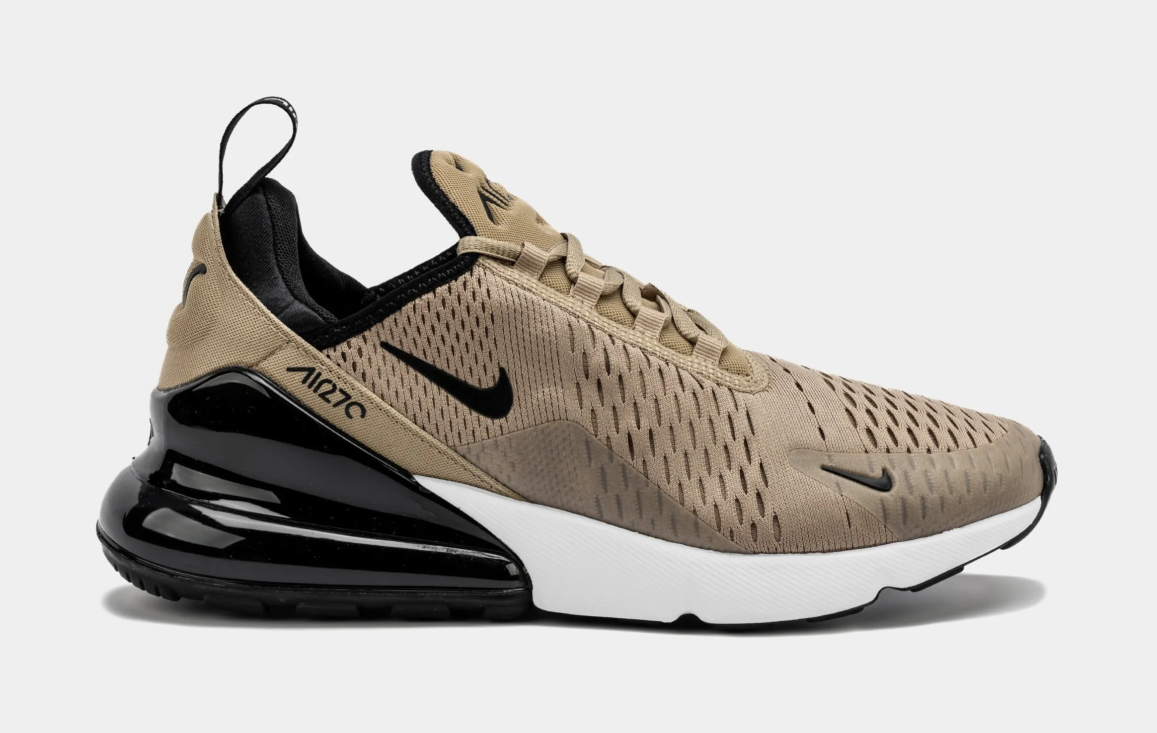 Air Max 270 Mens Running Shoes (White/Brown)