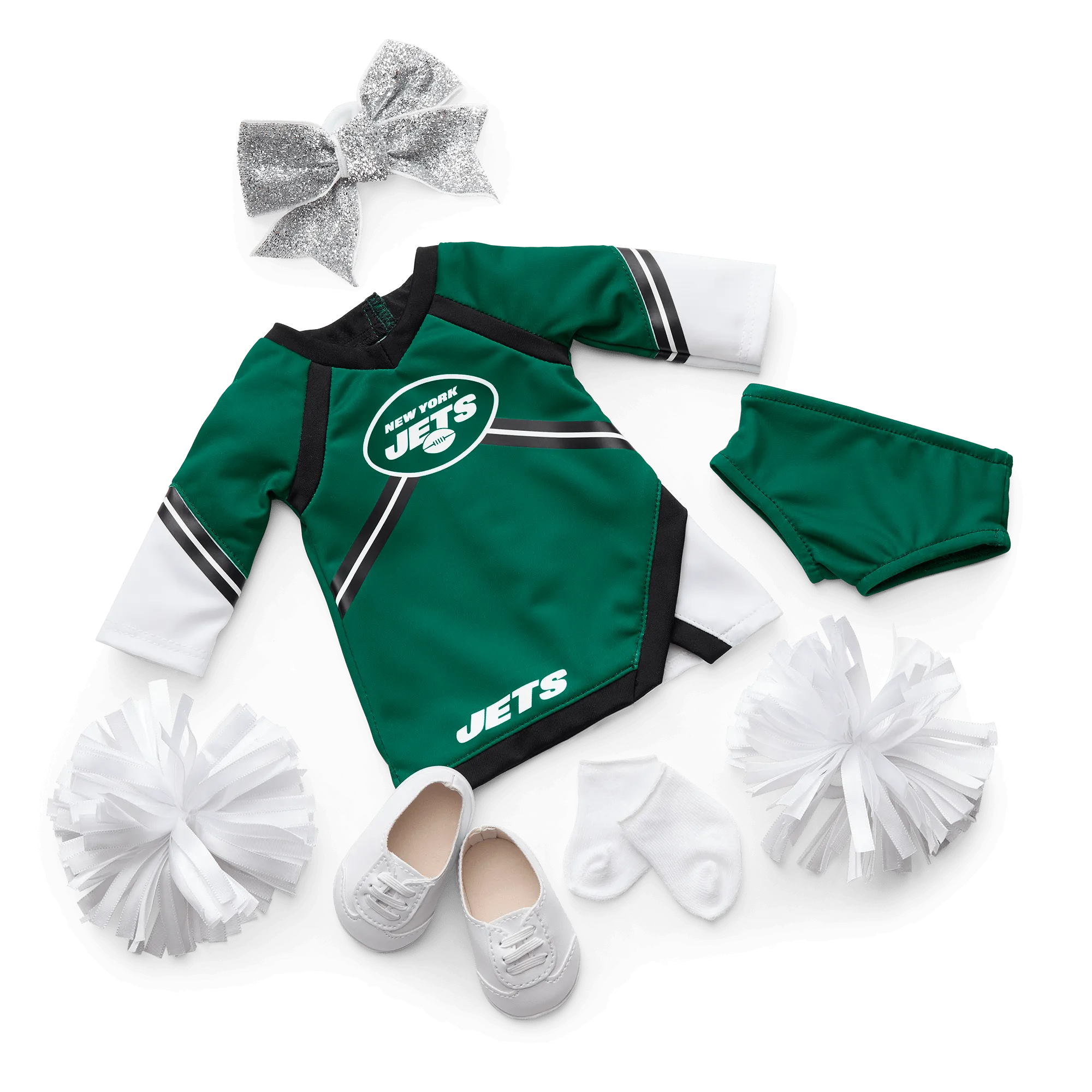 American Girl® x NFL New York Jets Cheer Uniform for 18-inch Dolls