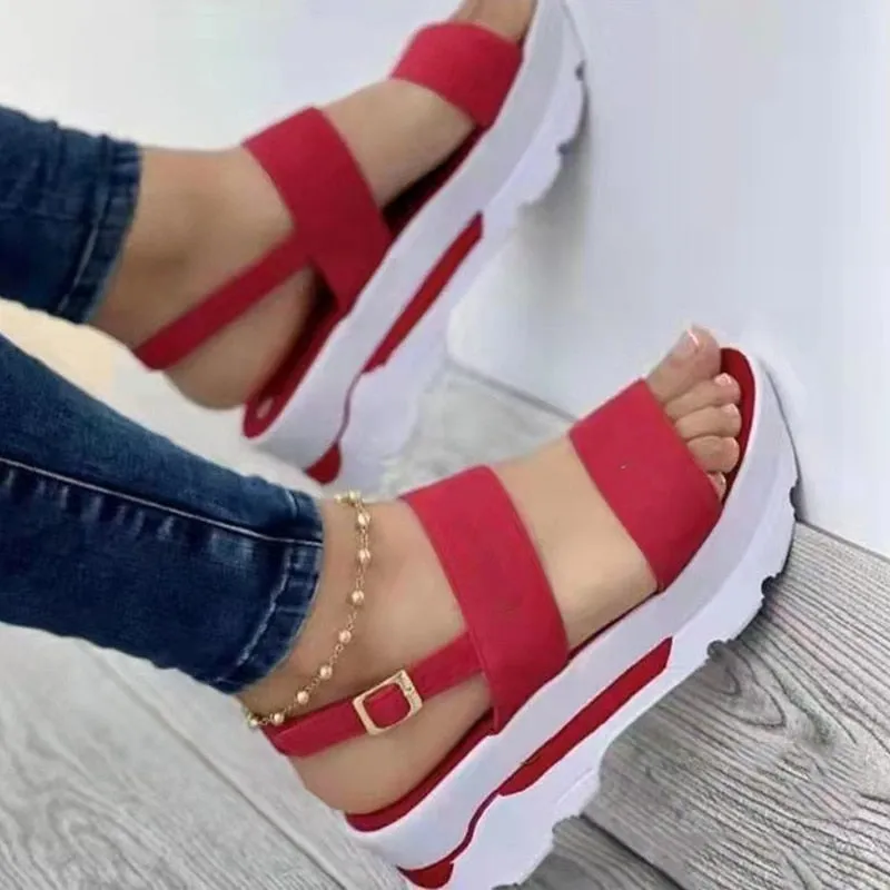 Amozae- Sandals Women 2024 New Platform Sandals Summer Shoes Women Heels Sandalias Mujer Lightweight Wedges Shoes Platform Heels Sandals