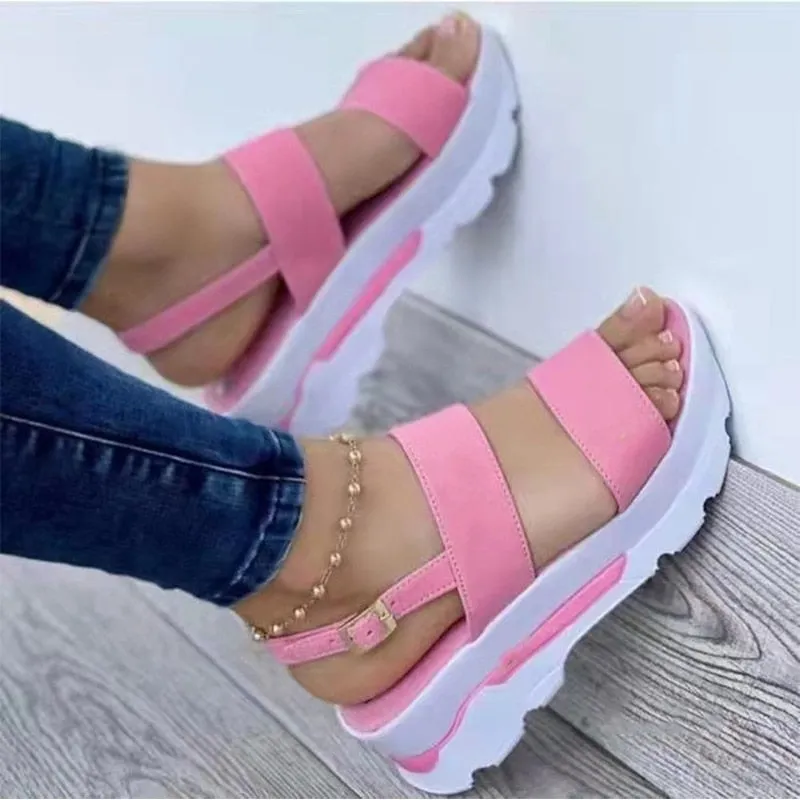 Amozae- Sandals Women 2024 New Platform Sandals Summer Shoes Women Heels Sandalias Mujer Lightweight Wedges Shoes Platform Heels Sandals