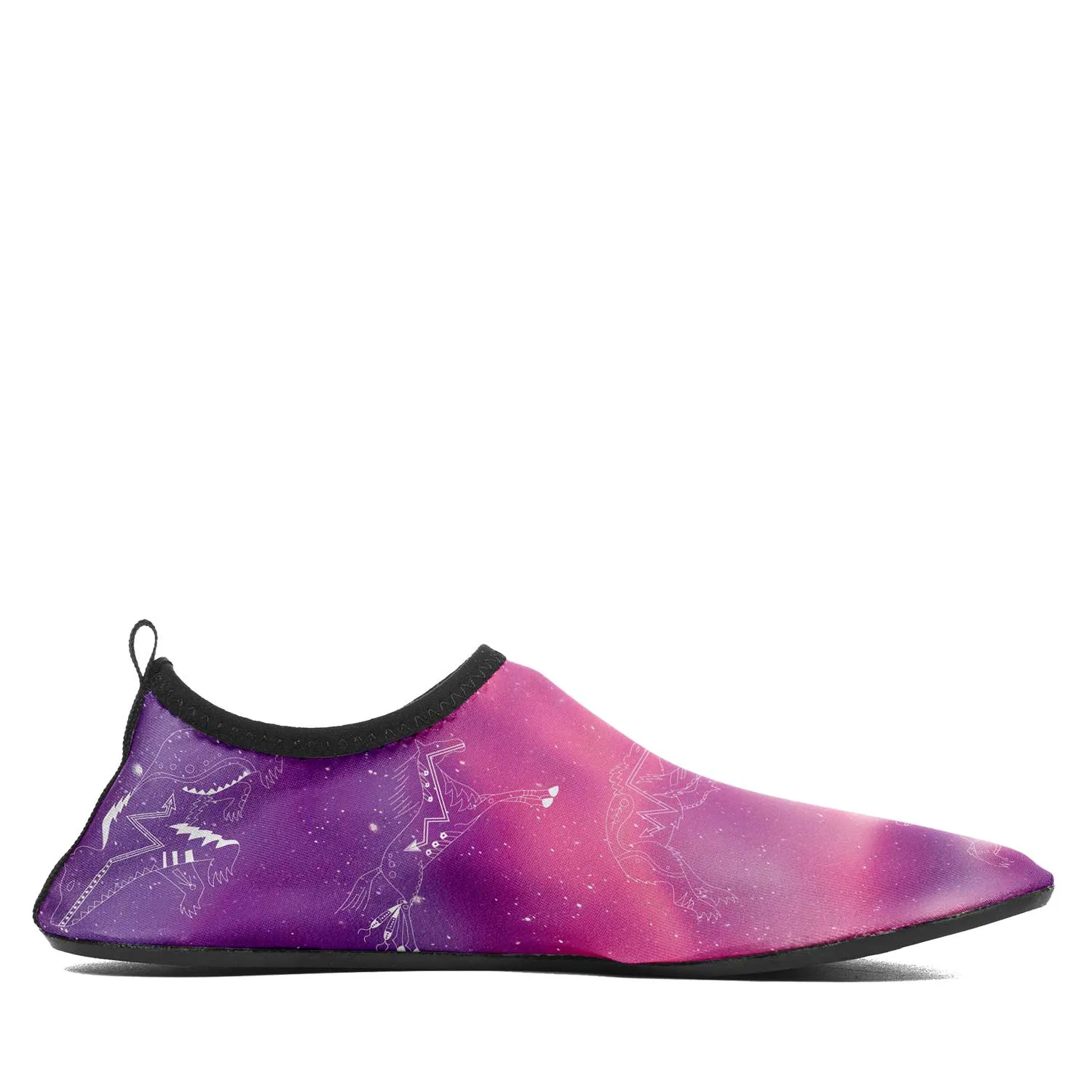 Animal Ancestors 7 Aurora Gases Pink and Purple Kid's Sockamoccs Slip On Shoes