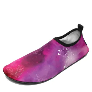 Animal Ancestors 8 Gaseous Clouds Pink and Red Kid's Sockamoccs Slip On Shoes