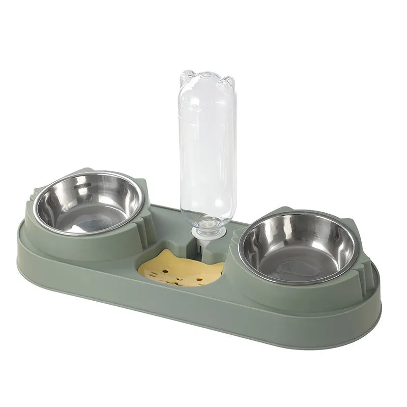 Automatic Drinking Water Anti-spill Food Bowl Pet | Brodtica.com