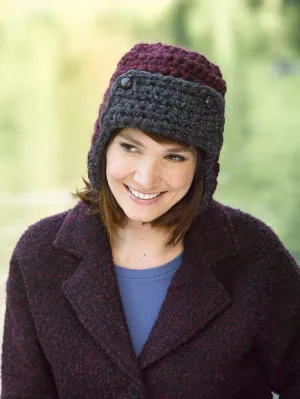 Aviator Earflap Cap Pattern (Crochet) - Version 3