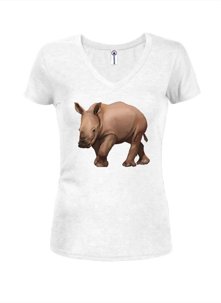 Baby Rhino Juniors V Neck T-Shirt