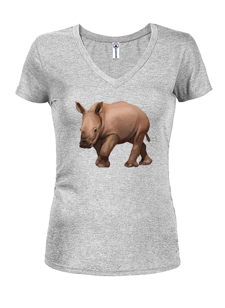 Baby Rhino Juniors V Neck T-Shirt