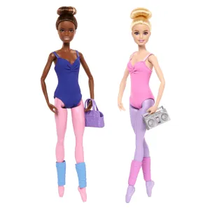 Barbie Ballet Room Set With 2 Ballerina Fashion Dolls, Extra Look & Dance Accessories