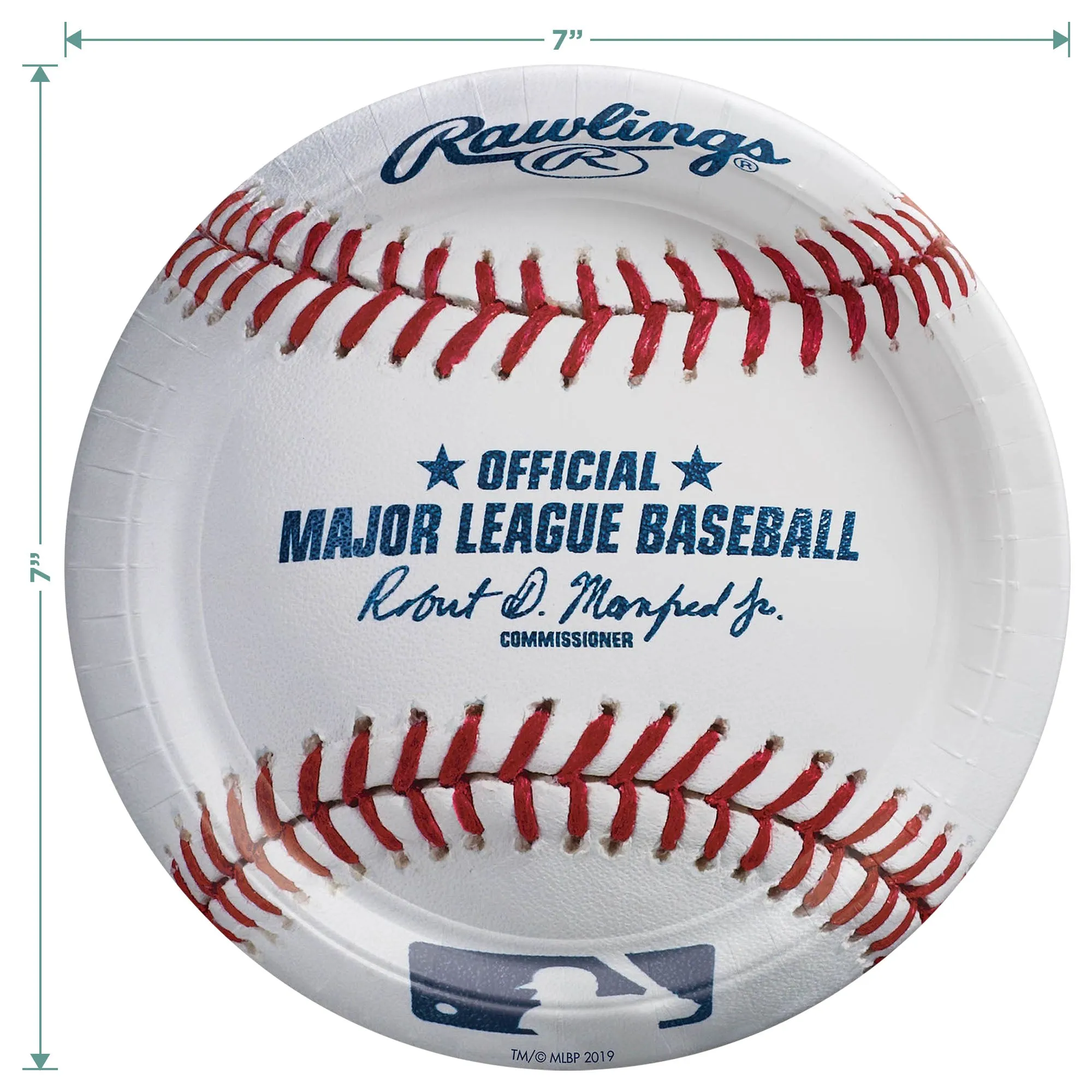 Baseball Party Supplies - All-Star Plates, League Plates, and Matching Napkins (Serves 32)