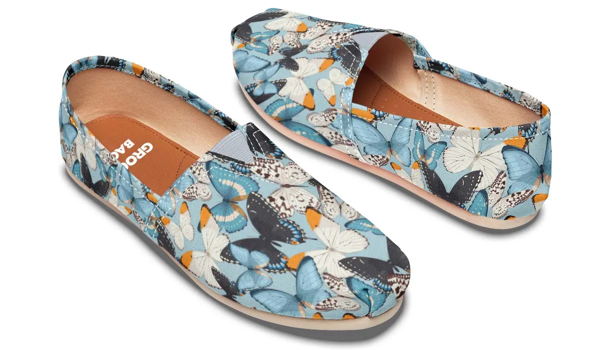 Beautiful Butterfly Pattern Casual Shoes