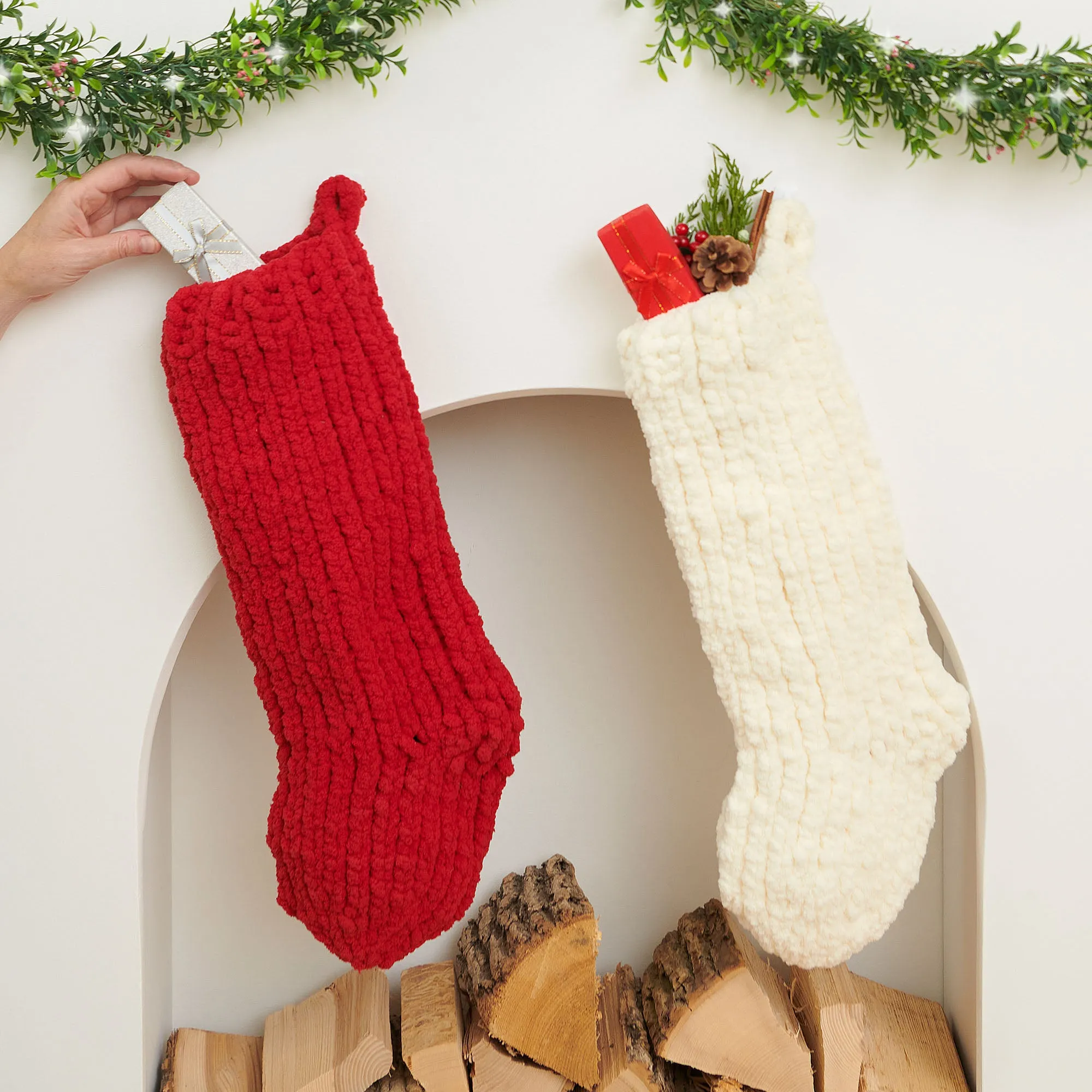 Bernat Fast & Chunky Knit Stocking