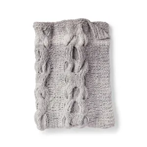 Bernat Hugs And Kisses Cable Knit Baby Blanket