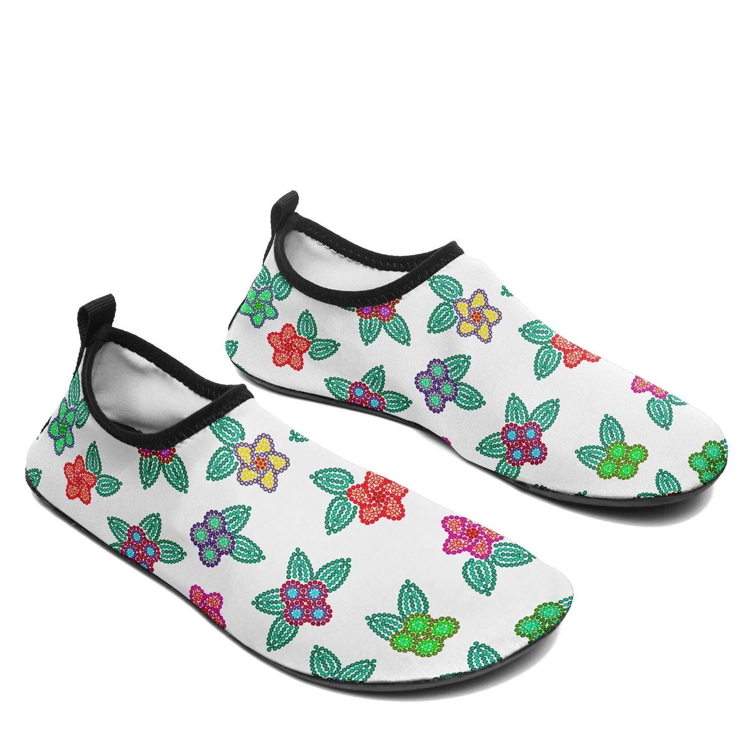 Berry Flowers White Sockamoccs