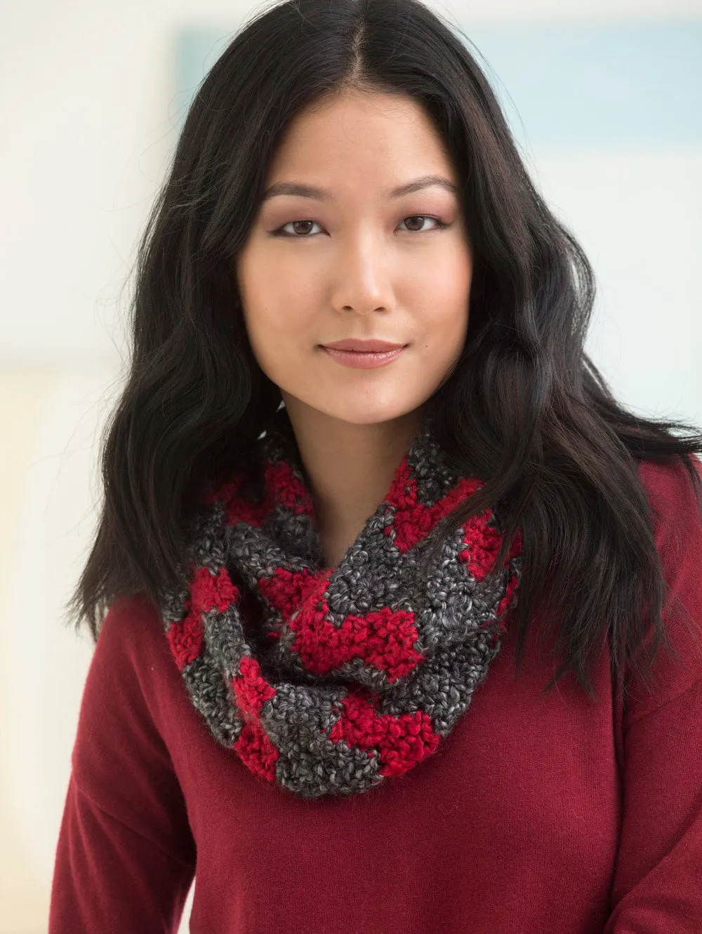 Bobble Ripple Cowl (Crochet) - Version 1