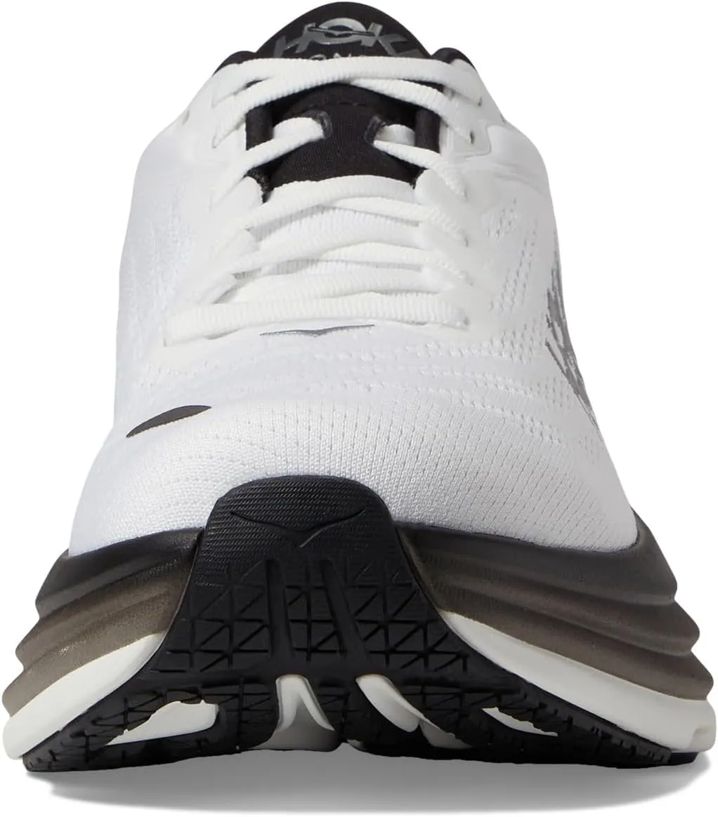 Bondi 8 Hoka Sneakers, White/Black