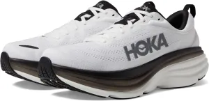 Bondi 8 Hoka Sneakers, White/Black