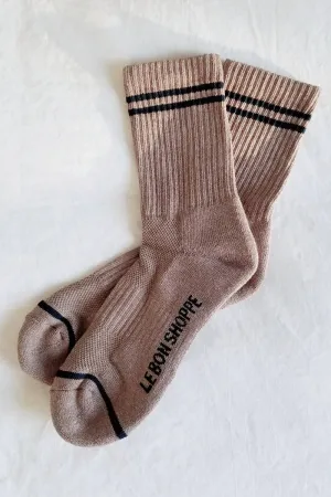 BOYFRIEND SOCKS COCOA