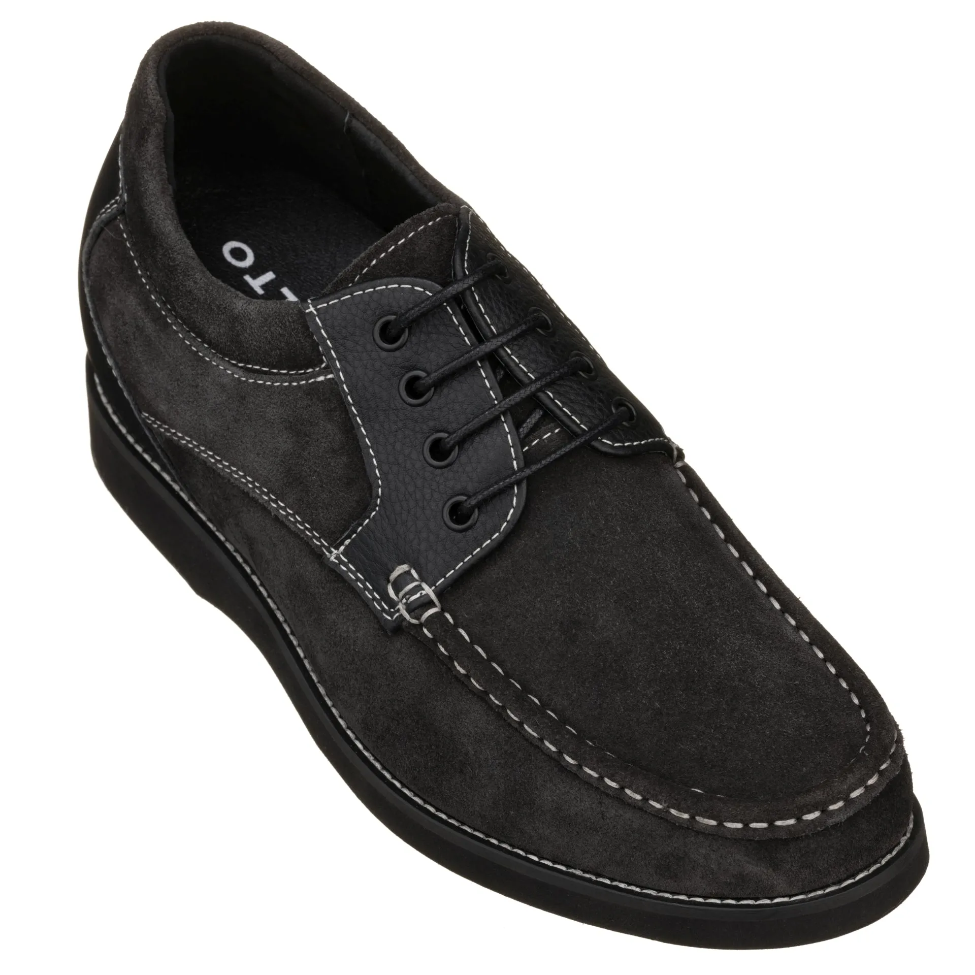 CALTO - YH9537 - 3.0 Inches (Black) - Casual Leather Shoes