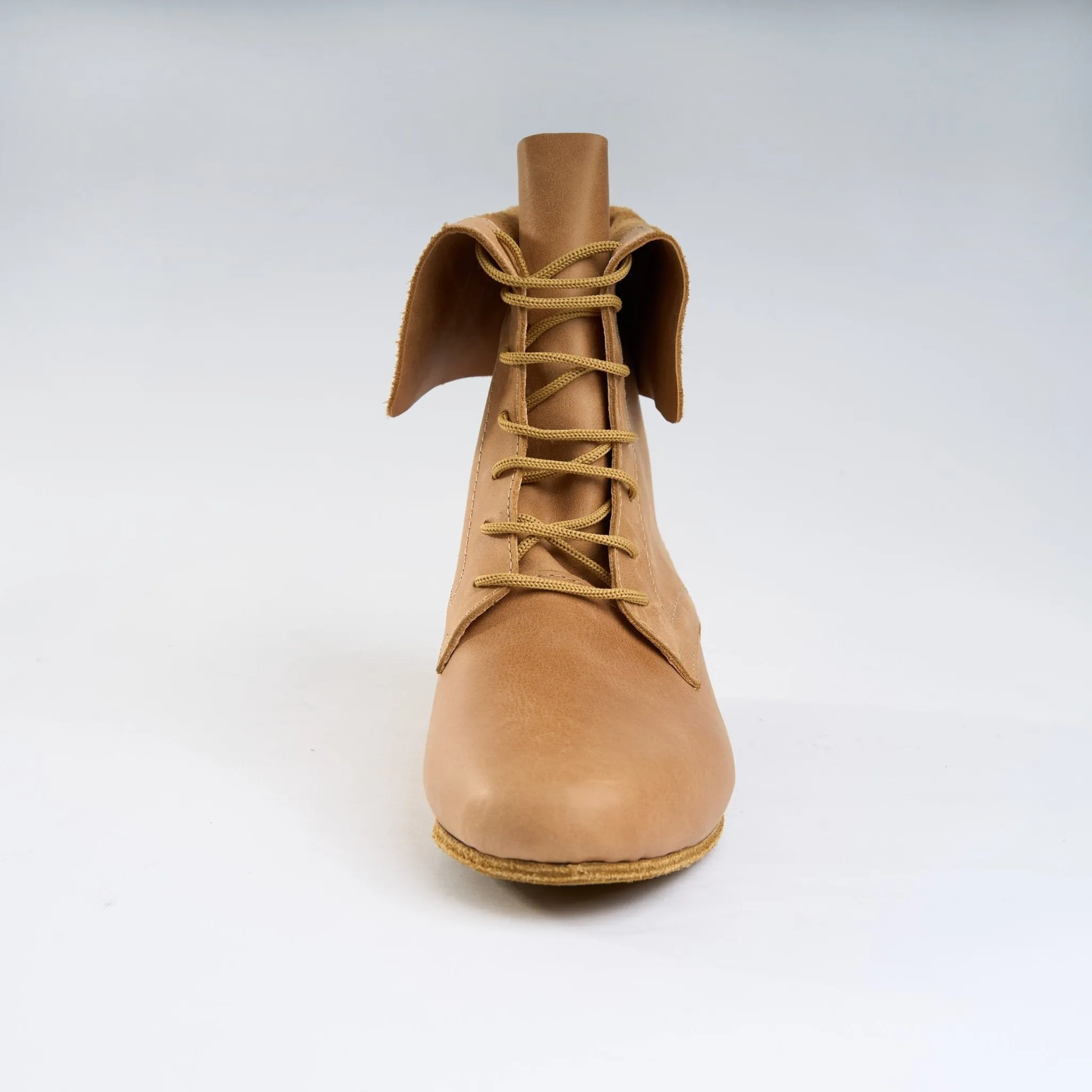 Caramel Brown Genuine Leather - Handmade Tango Trainers - Solapa 9401