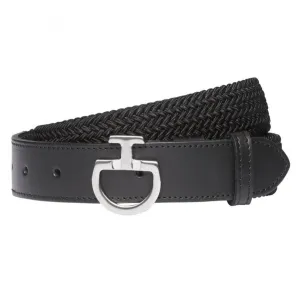 Cavalleria Toscana Juniors Elastic Logo Belt - Black