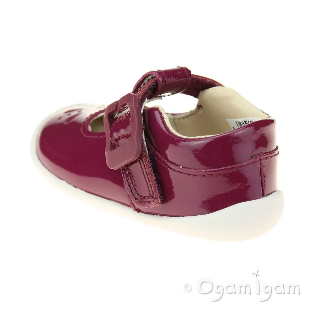 Clarks Roamer Star Infant Girls Plum Shoe